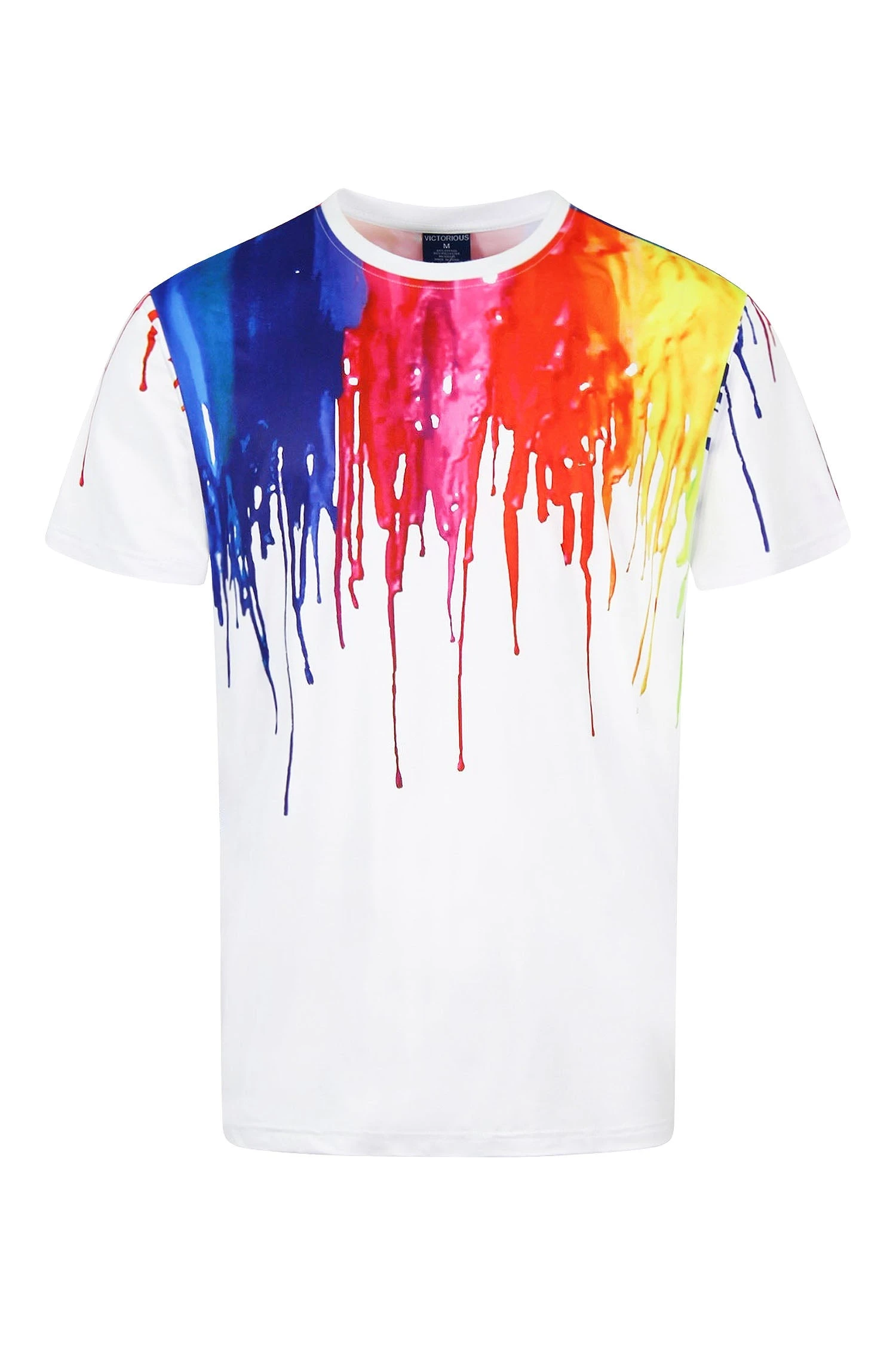 Men's Abstract Paint Drip Graphic T-Shirt 3 Men's Abstract Paint Drip Graphic T-Shirt
