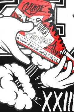 Men's Legendary Shoes Graphic T-Shirts 17 Men's Legendary Shoes Graphic T-Shirts -Victorious TS7504 BLK 2