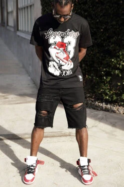 Men's Legendary Shoes Graphic T-Shirts 16 Men's Legendary Shoes Graphic T-Shirts -Victorious TS7504 BLK 4