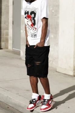 Men's Legendary Shoes Graphic T-Shirts 24 Men's Legendary Shoes Graphic T-Shirts -Victorious TS7504 WHT 4