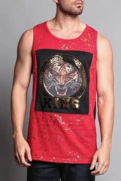 V Tiger King Tank Top -Victorious TT54 RED 1