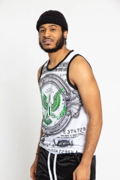 Iridescent Money Tank Top -Victorious TT72 WHT 2