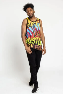 Big Graffiti Tank Top -Victorious TT78 RED 5