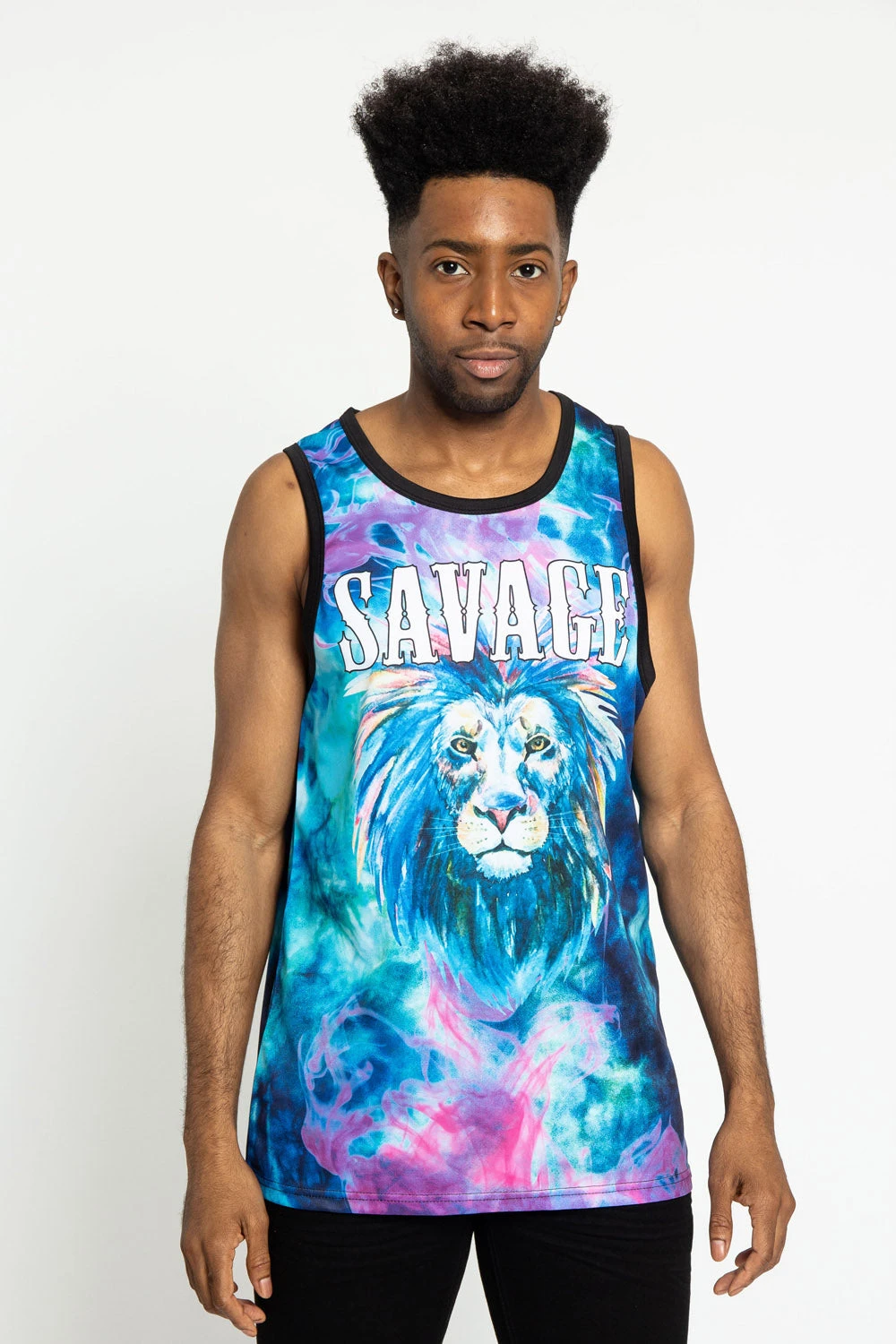 Tie Dye Savage Tank Top 3 Tie Dye Savage Tank Top