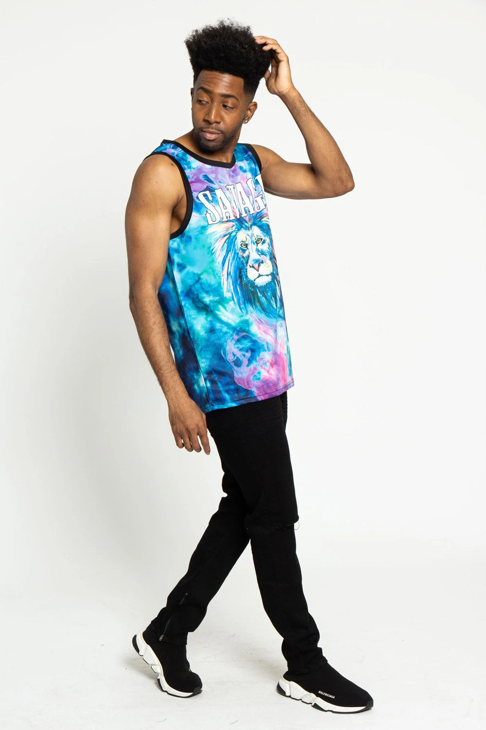 Tie Dye Savage Tank Top 7 Tie Dye Savage Tank Top - Image 5