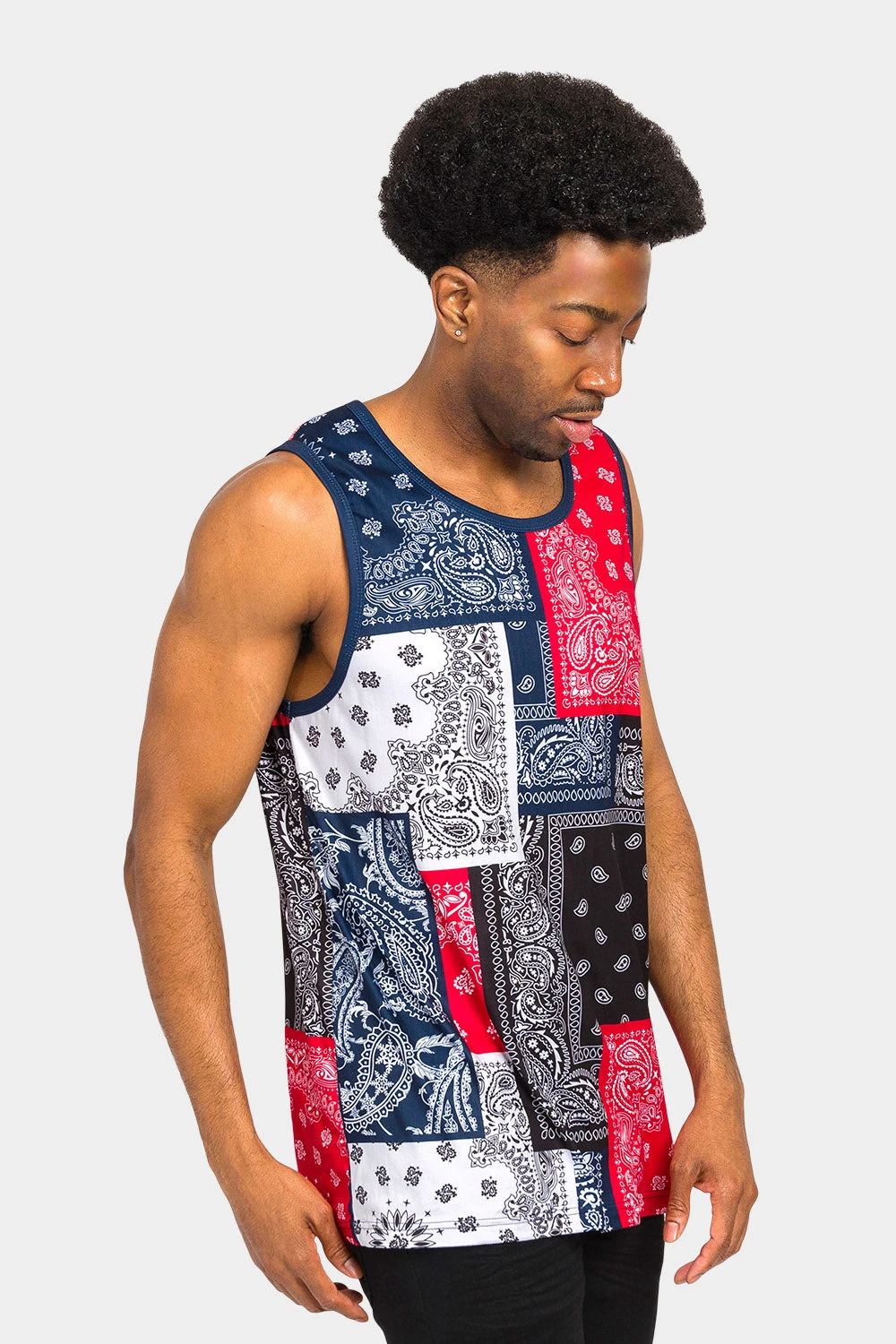 Bandana Paisley Colorblock Tank Top 6 Bandana Paisley Colorblock Tank Top - Image 4