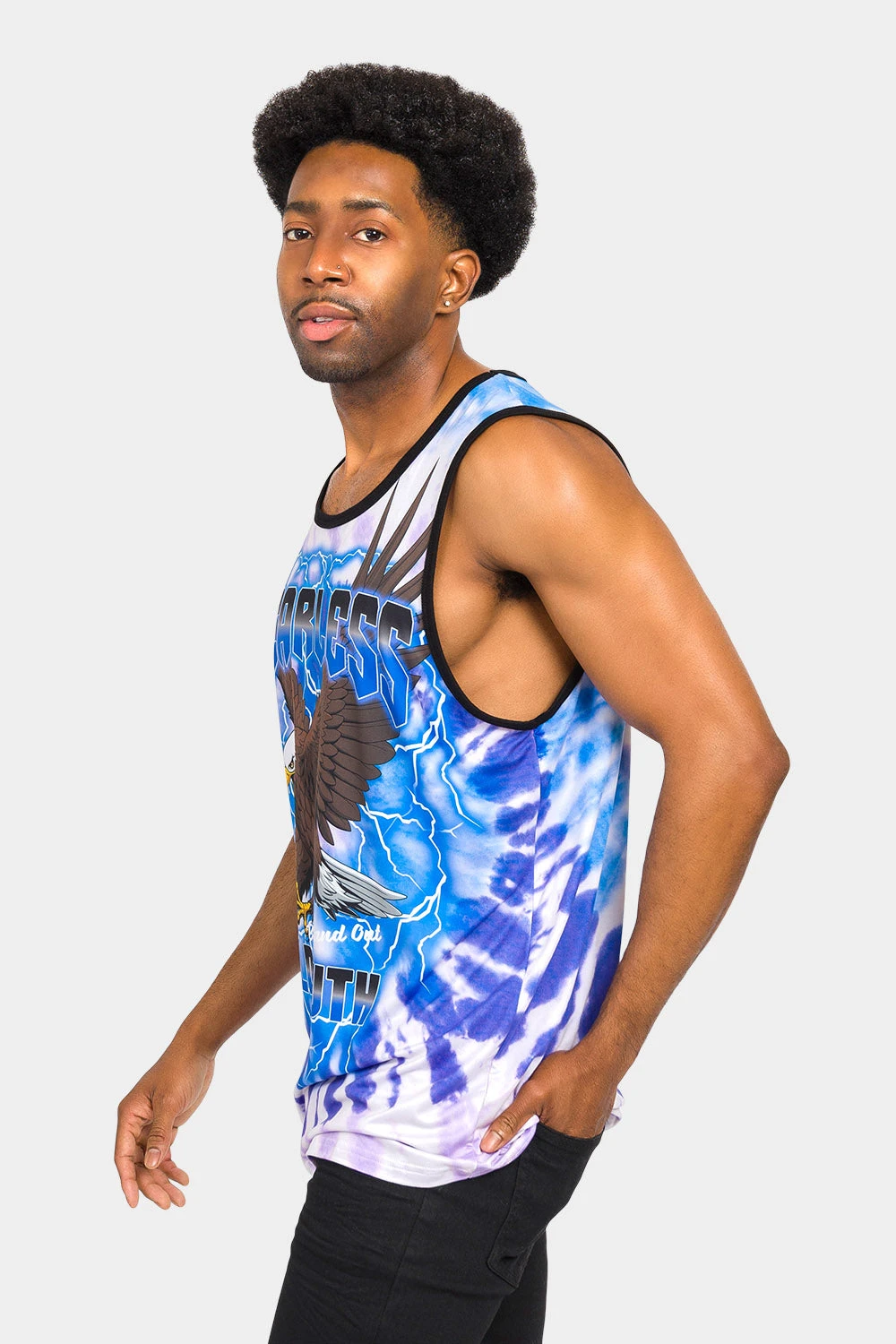 Fearless Eagle Tie Dye Tank Top 4 Fearless Eagle Tie Dye Tank Top - Image 2