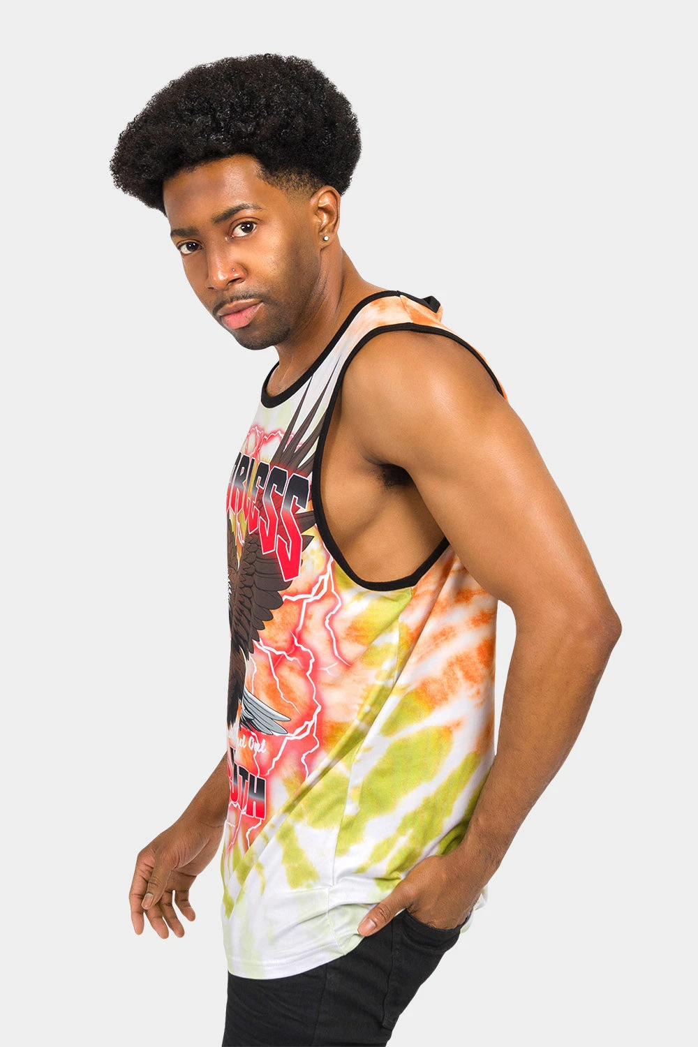 Fearless Eagle Tie Dye Tank Top 9 Fearless Eagle Tie Dye Tank Top - Image 7