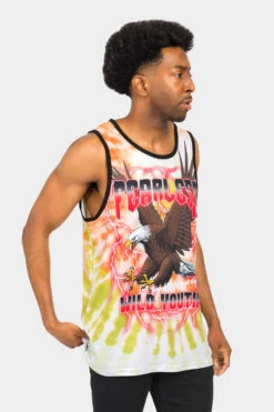 Fearless Eagle Tie Dye Tank Top 20 Fearless Eagle Tie Dye Tank Top -Victorious TT94 ORG 4