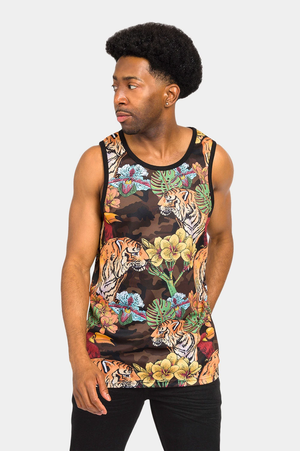 Floral Tiger Tank Top 3 Floral Tiger Tank Top