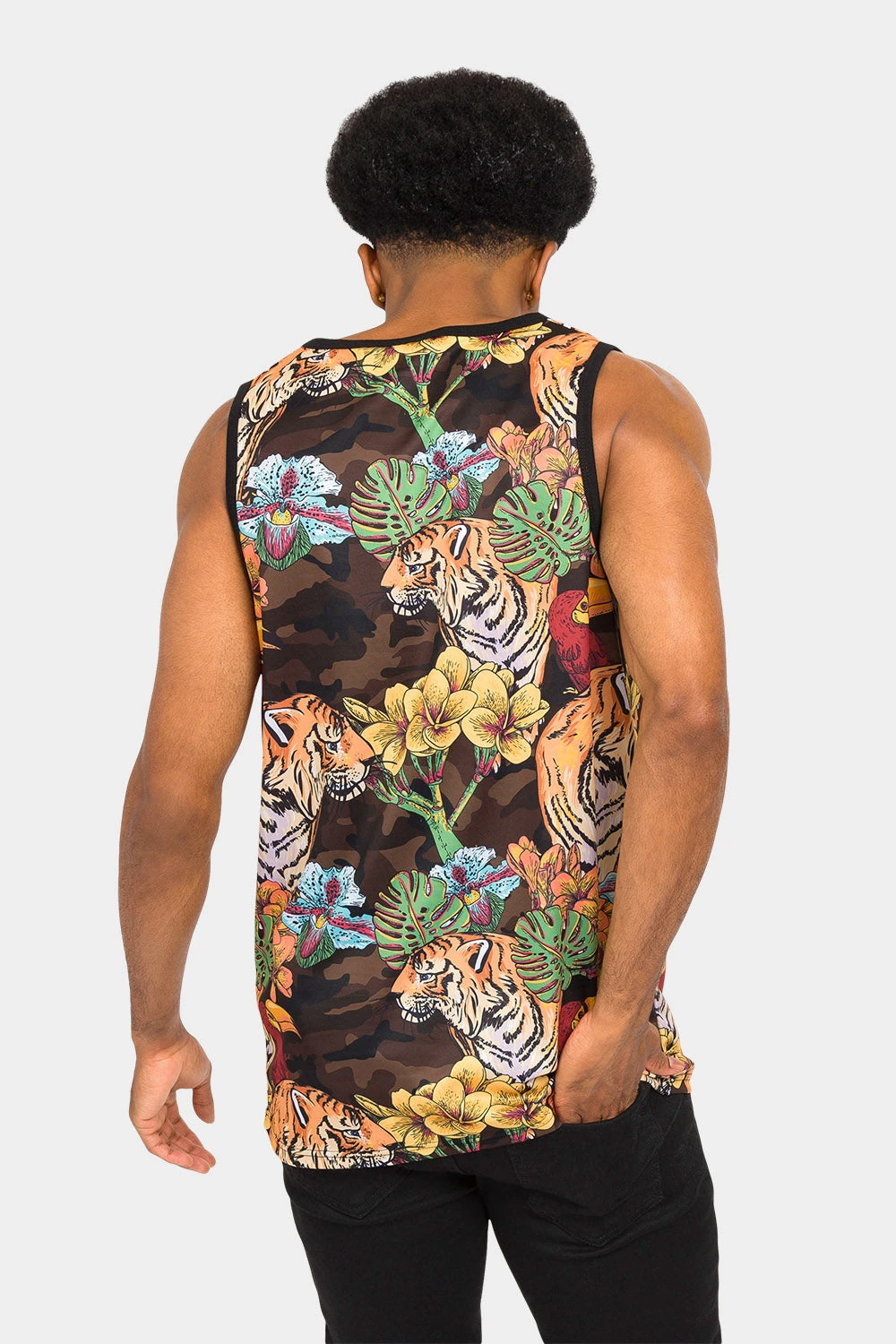 Floral Tiger Tank Top 5 Floral Tiger Tank Top - Image 3