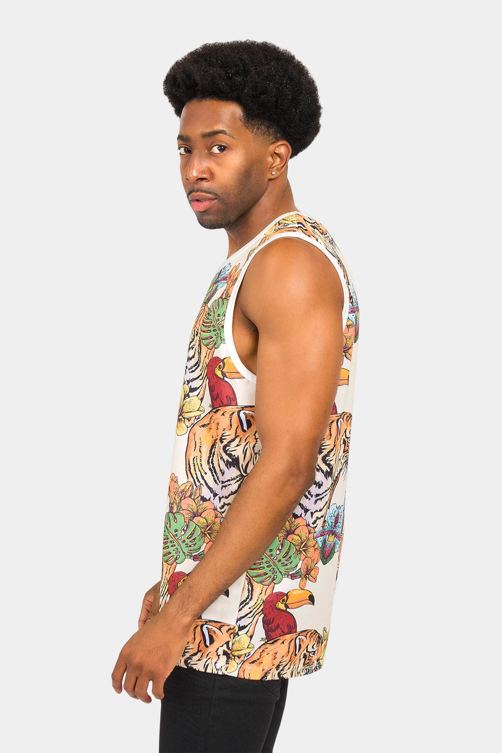 Floral Tiger Tank Top 9 Floral Tiger Tank Top - Image 7