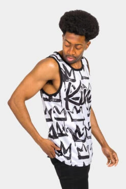 Crowned King Tank Top -Victorious TT97 WHT 4