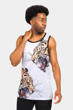 Fierce Tiger Tank Top 17 Fierce Tiger Tank Top -Victorious TT98 WHT 1