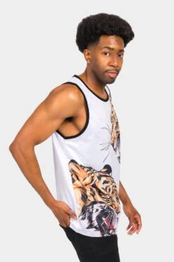 Fierce Tiger Tank Top 20 Fierce Tiger Tank Top -Victorious TT98 WHT 4